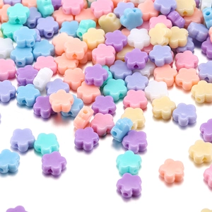 Perline Sciolte in Acrilico a Forma Mista per Creazione Gioielli Fai-Da-Te Cuore Stella Fiore Farfalla Fiocco Colori Macaron