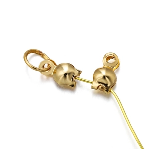 Embouts et cache-nœuds en acier inoxydable doré pour la création de bijoux DIY et colliers