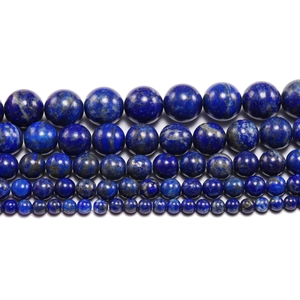 Natürliche Lapislazuli-Rundperlen in fünf Größen für die DIY-Schmuckherstellung