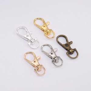 Alloy Swivel Lobster Clasp Keychain Hardware Accessories For DIY Handbag Bag Charm Swivel Trigger Snap Hook For Crafts