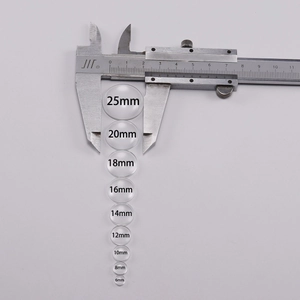 Clear round glass cabochons in 9 sizes from 6mm to 25mm for DIY jewelry making