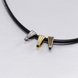 Enganches para colgantes en oro, plata y bronce para creación de collares de bricolaje