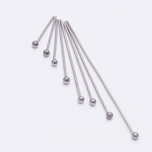 Stainless Steel Ball Head Pins For DIY Jewelry Making Multiple Sizes Round Head Pins For Beading Accessory Handcraft Pins