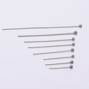 DIY stainless steel ball head pins in multiple sizes for jewelry making and beading craft