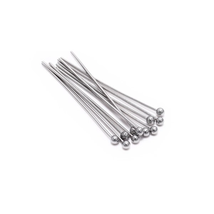 Polished stainless steel ball head pins for DIY jewelry making and bead crafts