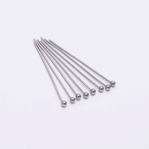 Set of stainless steel ball head pins in multiple sizes for DIY jewelry making