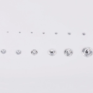 Witte gefacetteerde glazen strass steentjes voor nail art en DIY in diverse maten