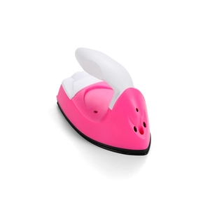 Mini fer à repasser électrique rose portable avec poignée ergonomique pour projets DIY