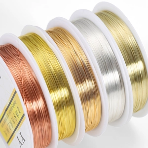 Fil de cuivre anti-ternissement de haute qualité en cinq couleurs pour la bijouterie