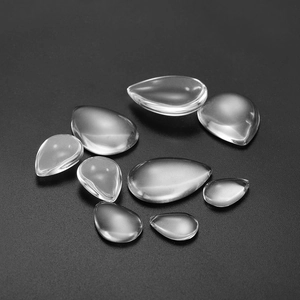 Διαφανή γυάλινα cabochons σε σχήμα δάκρυ για DIY κατασκευή κοσμημάτων και χειροτεχνία
