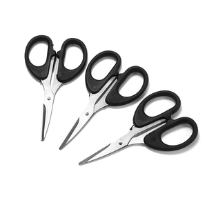 Portable Stainless Steel Craft Scissors Matte Black Handle Office Home Multi-use DIY Handmade Art Paper Cutting Tools