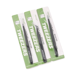Set of anti-static precision stainless steel tweezers for jewelry making and electronics