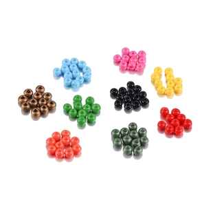 Set di perline di vetro colorate da 2mm in 9 colori vivaci per creazione gioielli DIY