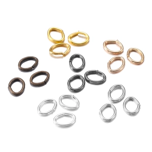 Metal Oval Open Jump Rings For DIY Jewelry Making Findings Necklaces Bracelets Connectors Bulk Pack Accessories Electroplated Finishes