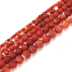 Matte rode agaat kralen vergelijking van verschillende maten van 4mm tot 14mm voor sieraden