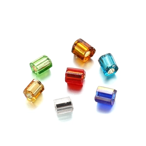 Mixed color 2mm faceted glass seed beads for DIY handmade jewelry and clothing materials