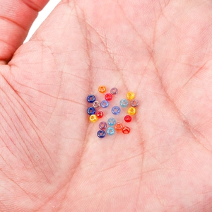 Mixed color 2mm glass seed beads for DIY jewelry making and embroidery craft projects
