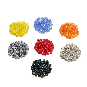 2mm AB colorful glass seed beads set in 7 vibrant colors for DIY jewelry making