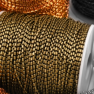Nahaufnahme der 1,5mm Bronze-Gliederkette für DIY-Schmuckherstellung Zubehör
