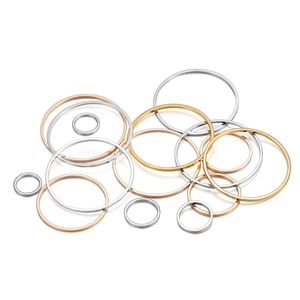 Anneaux de jonction en cuivre en argent, or et or rose pour la création de bijoux