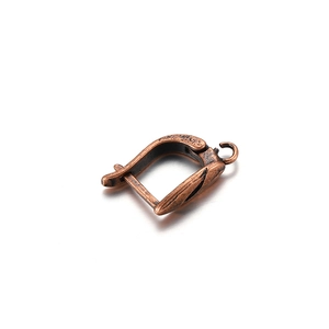 Vintage bronze lever back earring hooks with textured finish for DIY jewelry making