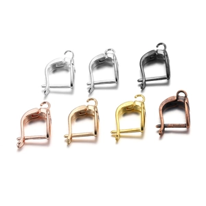 DIY French hook earring findings in seven assorted metallic finishes for jewelry making