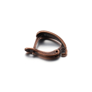 Antique bronze leverback ear hooks with spring detail for DIY earring jewelry making