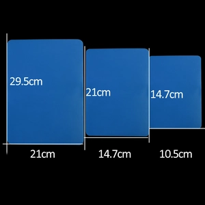 Blue silicone craft mats in three sizes for DIY resin jewelry making and protection
