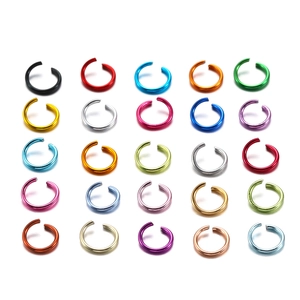 Colorful Aluminum Open Jump Rings For DIY Jewelry Making Necklaces Bracelets Connectors Metallic Craft Findings Handmade Accessories