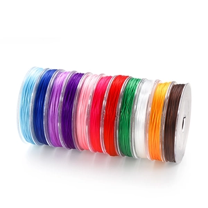 Lot de 11 fils de cristal élastiques colorés pour bijoux DIY sur bobines claires
