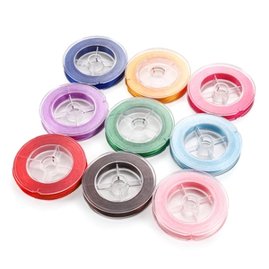 Fil élastique coloré pour perles et bracelets DIY avec dix bobines de couleurs variées