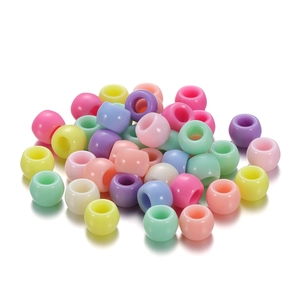 Bunte Acrylperlen mit großem Loch im Bonbon-Stil für DIY-Schmuck und Handarbeiten