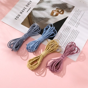 Cordini elastici in nylon ondulato da 2,5 mm in colori assortiti per accessori fai-da-te