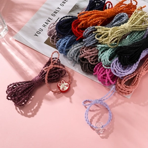Cordino Elastico Ondulato 3mm Nylon Gomma Alta Elasticità Filo Intrecciato per Fai da Te Elastici per Capelli Gioielli Artigianali Multicolore