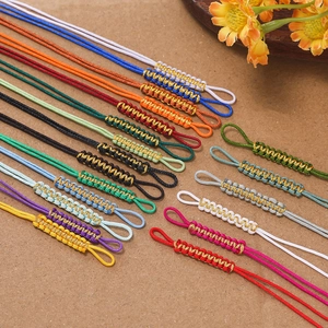 Handgewebte Nylonschnur Mit Goldfaden DIY Schmuckherstellung Flachknoten Lanyard Für Anhänger Armband Materialien Schmuckzubehör