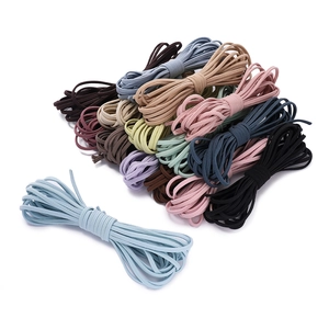 Nahaufnahme von 3mm bunten hochelastischen Seilen für DIY-Haarschmuck und Handwerk