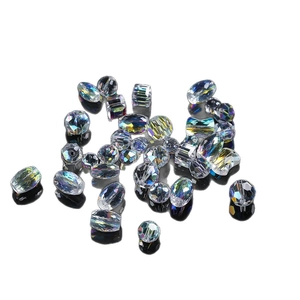 Cuentas de cristal de vidrio facetado AB en formas mixtas para joyas DIY y collares