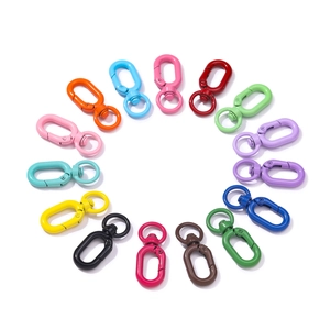 Colorful alloy lobster clasps in 14 shades for DIY keychains and bag accessories