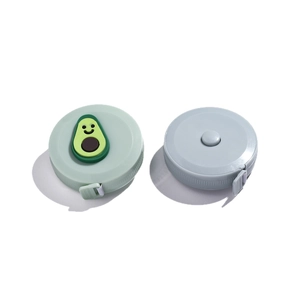 Cartoon avocado retractable soft tape measure for clothing and body measurements
