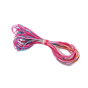 1mm multicolor gradient waxed polyester cord for DIY handmade jewelry and bracelets