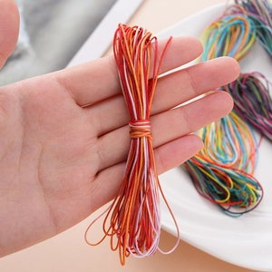 Nylon koord met kleurverloop in oranje en rood voor DIY-armbanden en het maken van sieraden