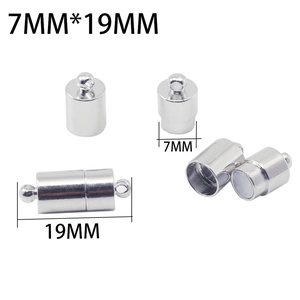 Dettaglio delle chiusure magnetiche da 7mm x 19mm per la creazione di bracciali e gioielli