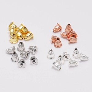 Fermoirs d'oreilles universels en métal doré, argenté et or rose pour bijoux DIY