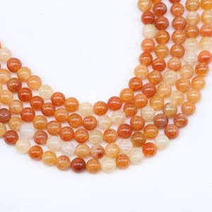 Polished red dragon vein agate loose beads for DIY jewelry making and bracelet crafting