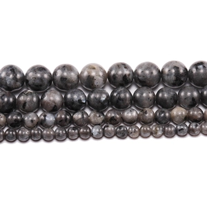 Natural Labradorite Loose Beads Strand For DIY Jewelry Making Polished Round Stone Beads Grey Flash Stone Beads For Crafts