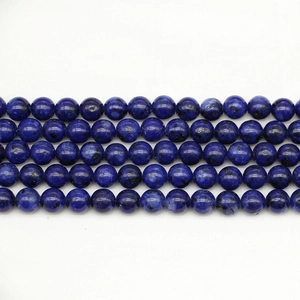 Natural Lapis Lazuli Round Loose Beads Blue Gemstone Strands For DIY Jewelry Making Bracelet Necklace Accessories Crafting