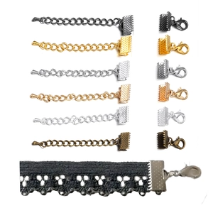 DIY Sieraden Maken Onderdelen Set Lintklemmen Karabijnsluitingen Verlengkettingen Connector Voor Ketting Armband