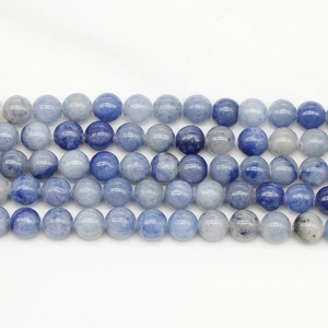 Natuurlijke Blauwe Aventurijn Ronde Losse Kralen Voor DIY Armband Ketting Sieraden Maken Gepolijste Edelsteen Kralenstreng
