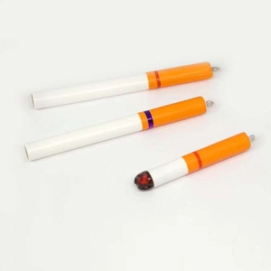 Funny resin cigarette dangle earrings with realistic cigarette butt and filtered cigar design