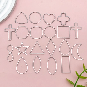 Geometric Stainless Steel Hollow Frame Pendants For DIY Jewelry Making Necklaces Earrings Multi Shapes Accessories
